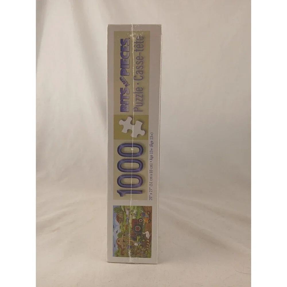 Bits and Pieces 1000 Piece Jigsaw Puzzle-Tractor Trio-NEW/SEALED!